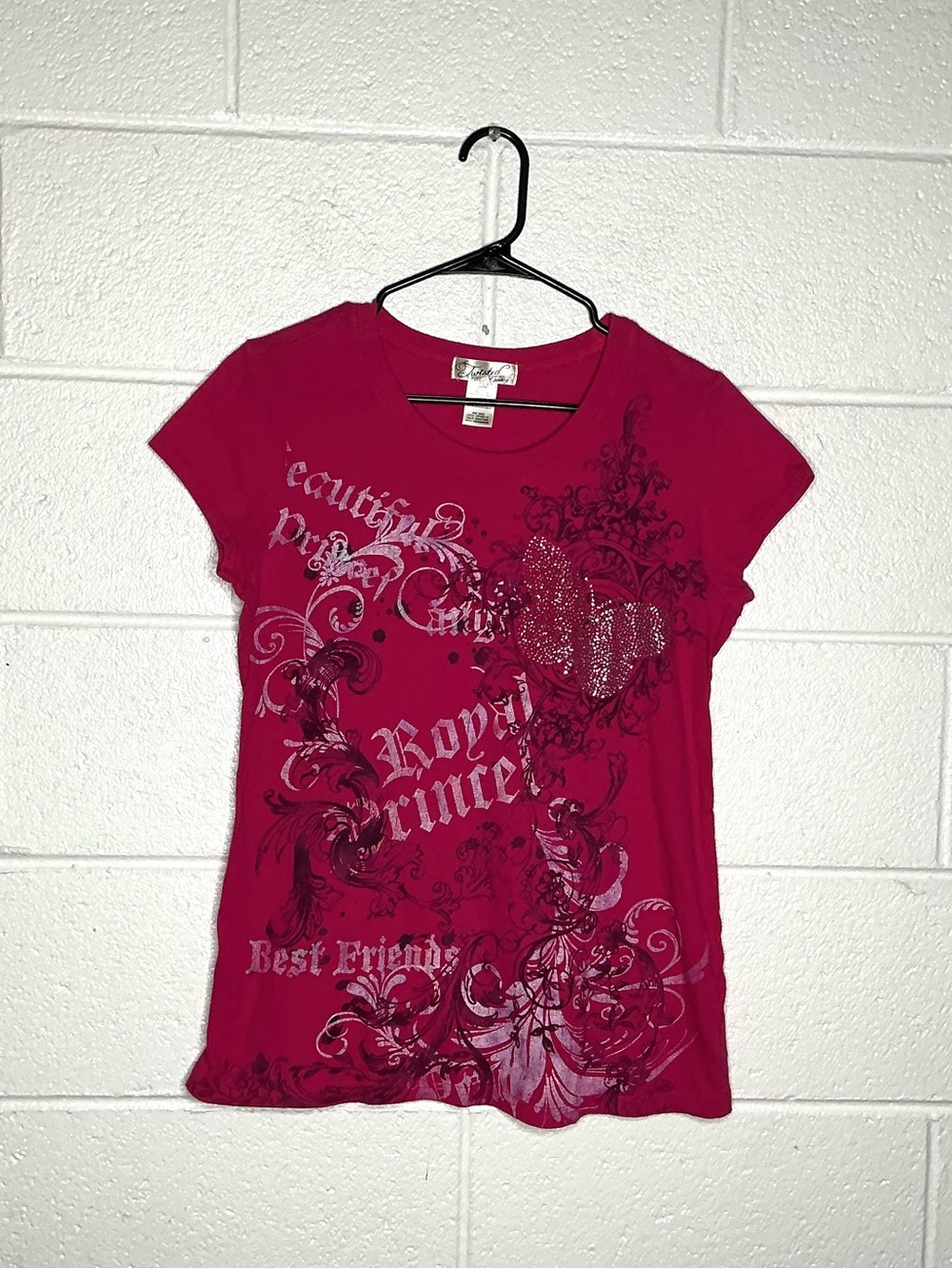 < Y2K Twisted Courtesy Short Sleeve Graphic Tee Size XL > - Picture 1 of 3